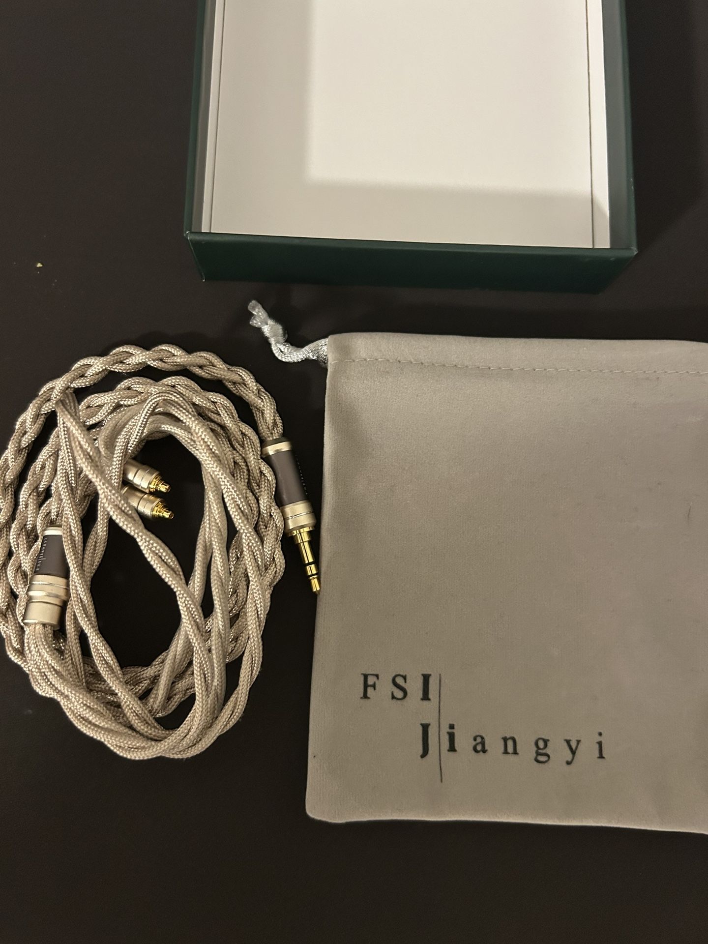 FSIjiangyi 6N Silver MMCX Cable 3.5mm For IEM