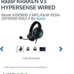 Razer Kraken V3 X Wired USB Gaming Headset