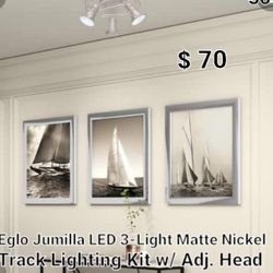 Brand New Eglo Jumilla Led 3 Light Matte Nickel 