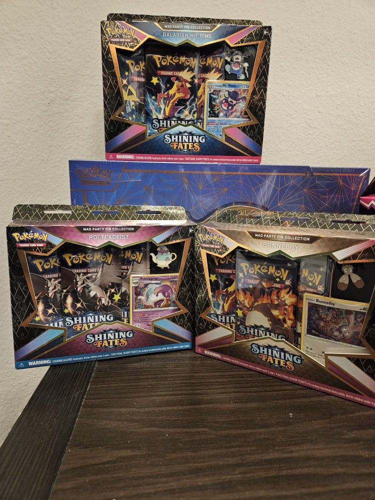 Pokemon Shining Fates Pin Collection Bundle
