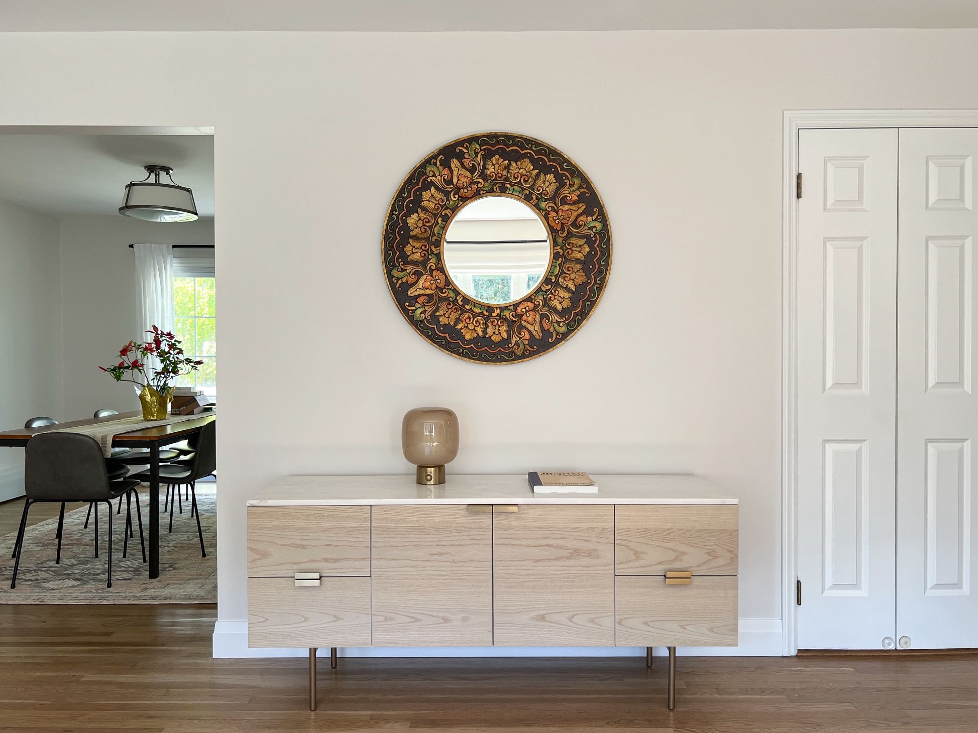 Decorative Round Wall Mirror From Pier 1 Imports - Clean!