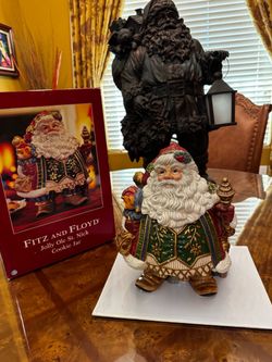 Fitz and Floyd Santa Claus Cookie Jar vintage