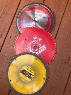 Tres hojas de Sierra 10” poco uso