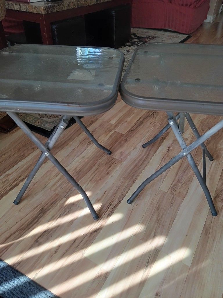 2 sets Of Glass Tables