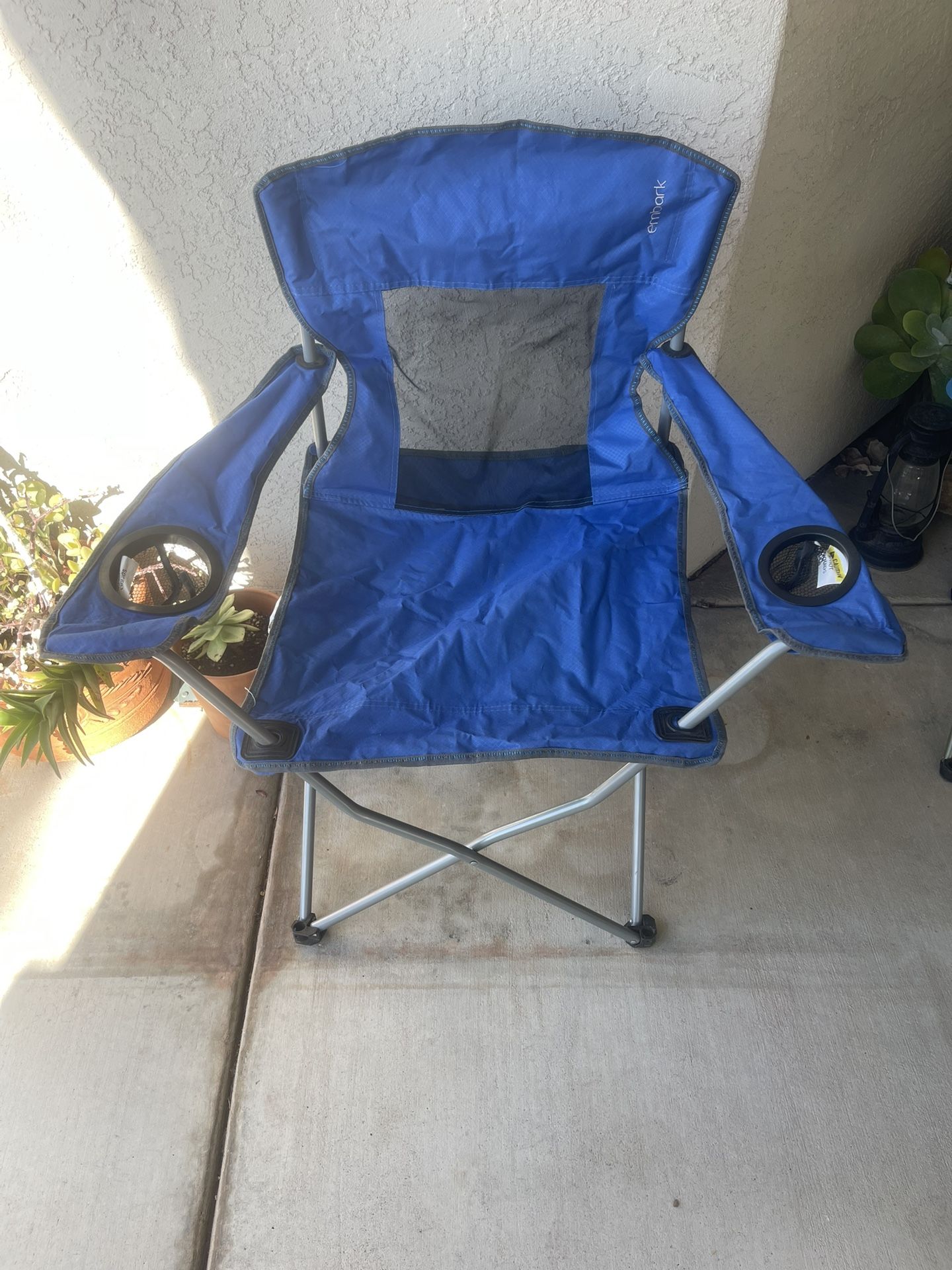Blue Folding Chair