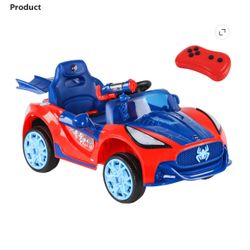 Spider-Man Kids Dynacraft 6V Super Car, Battery Powered Ride-on with Lights and Sounds