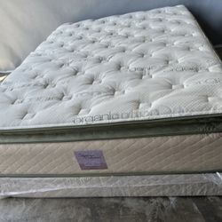 King Organic Elite Superior Hybrid Cool Gel Memory Foam Pillow Top 14inch Mattress!!