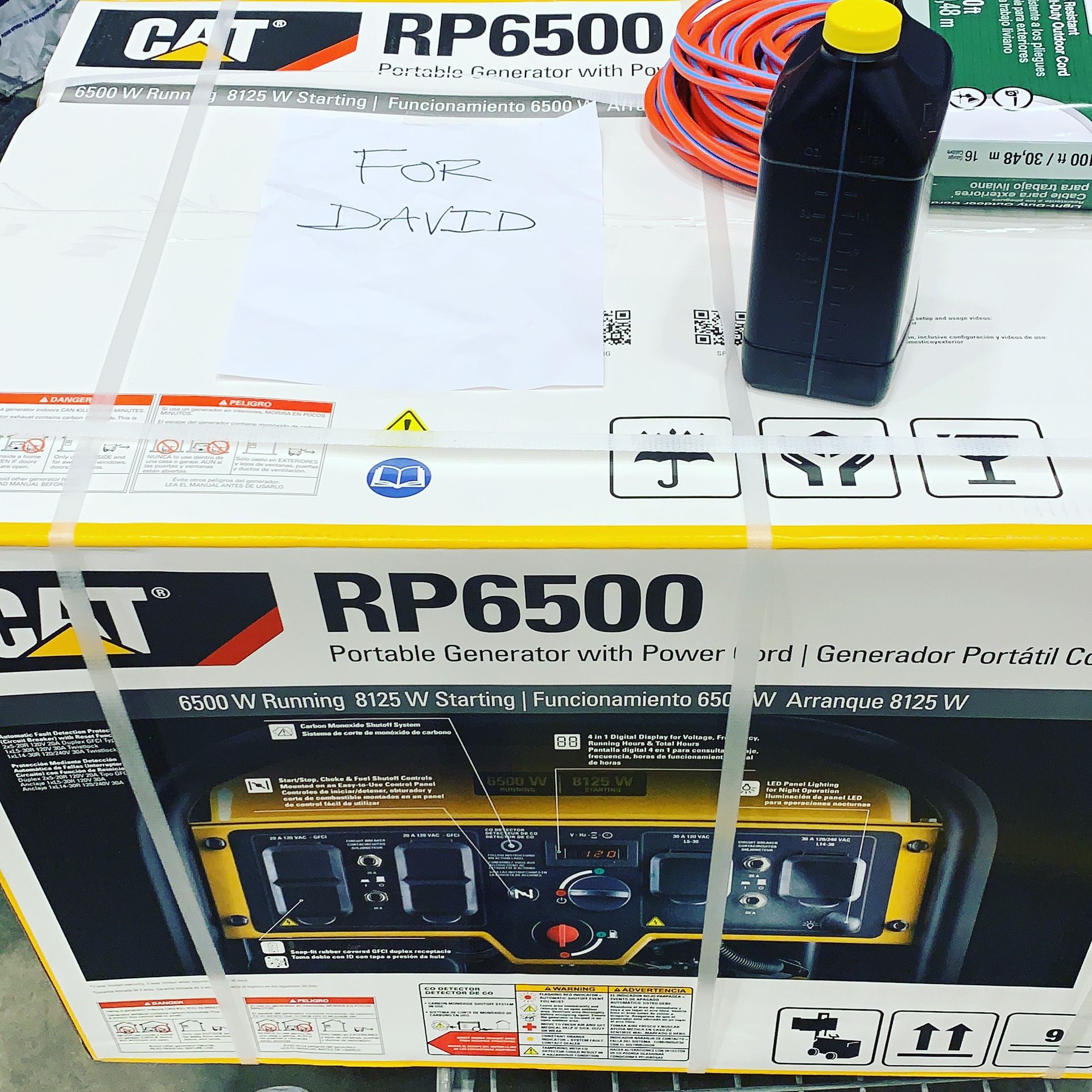 Caterpillar 6500W Generator. 1200$ New.