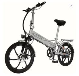 Electric Bike, 750W Motor 20MPH Max Speed, 48V 12AH Battery Folding Ebike, 20" Tire, Dual Disc Brakes, Commuter City 7-Speed Electric Bicycles E-Bike,