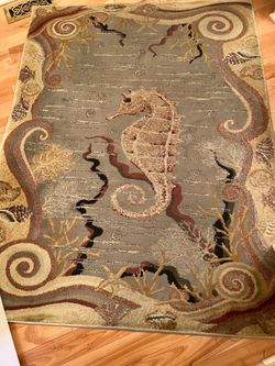 Seahorse Throw Rug