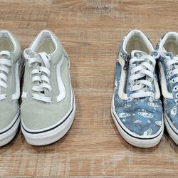 Vans Old Skool Low Kids Shoes/ Glow In The Dark/ Size 1.5 Kids