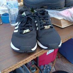 Adidas Torsion ZX FLUX Size 8.5 Black White Tennis Shoes