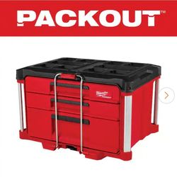PACKOUT 22 in. Modular 3-Drawer Multi Drawer Tool Box with Metal Reinforced Corners and 50 lbs. Capacity