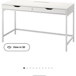 White IKEA Alex Desk