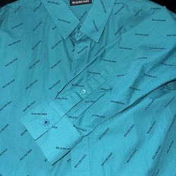 Balenciaga All Over Print Shirt 