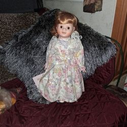 Handpainted  Porcelian Doll