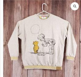 Vintage 90s Disney Winnie The Pooh Adult Size Small Reversible Sweatshirt