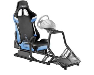 Open Box New -ARES WING Sim Racing Cockpit, Racing Wheel Stand with Seat, Formula and GT Racing Simulator Cockpit Compatible with Fanatec, Thrustmaste