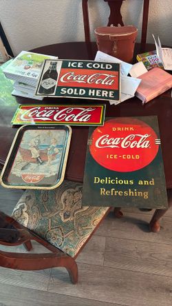 Vintage Coca Cola Metal Signs