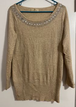 Peace Dove sequined sweater