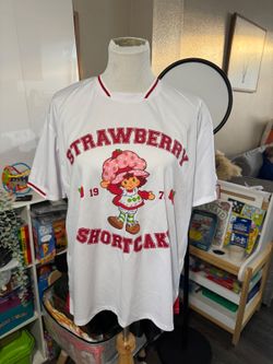 Strawberry Shortcake 1977 White Polyester T-Shirt XL