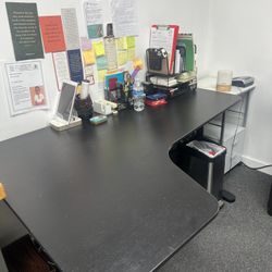IKEA Bekant corner desk. We have one each of left and right.   $150 each   They are in good used condition. New paid $350 each.   Will not ship or del