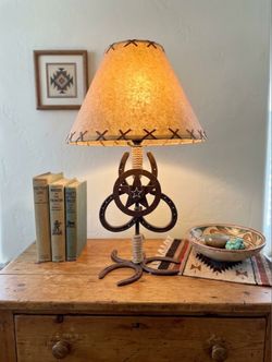 Rustic lamps Texas Star horseshoe