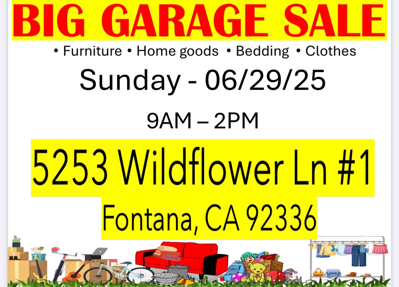 BIG GARAGE SALE