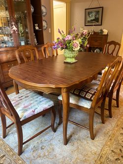 Dining table and chairs