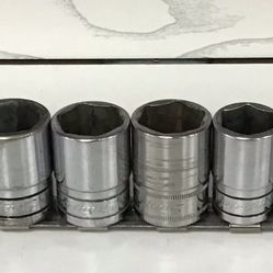Snap On 12pc 1/2” 6pt SAE Flank Drive Shallow Socket Set 