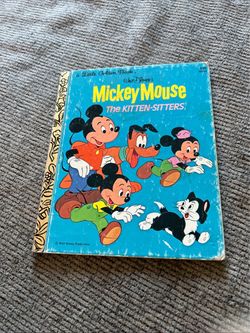 Little Golden Book Mickey Mouse The Kitten-Sitters