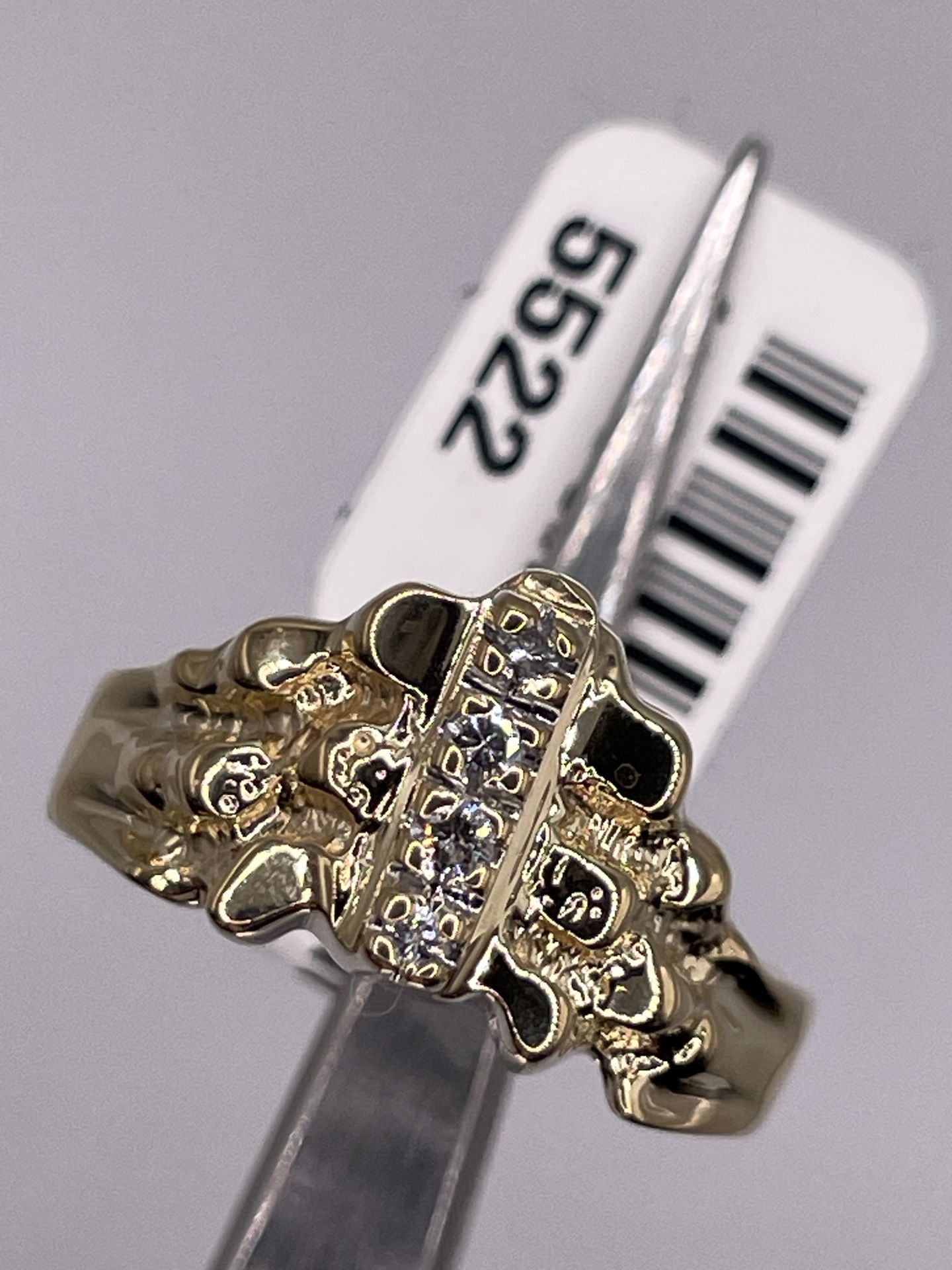 14k Nugget Diamond Ring
