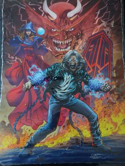 Iron Maiden Legacy of the Beast Signed Poster