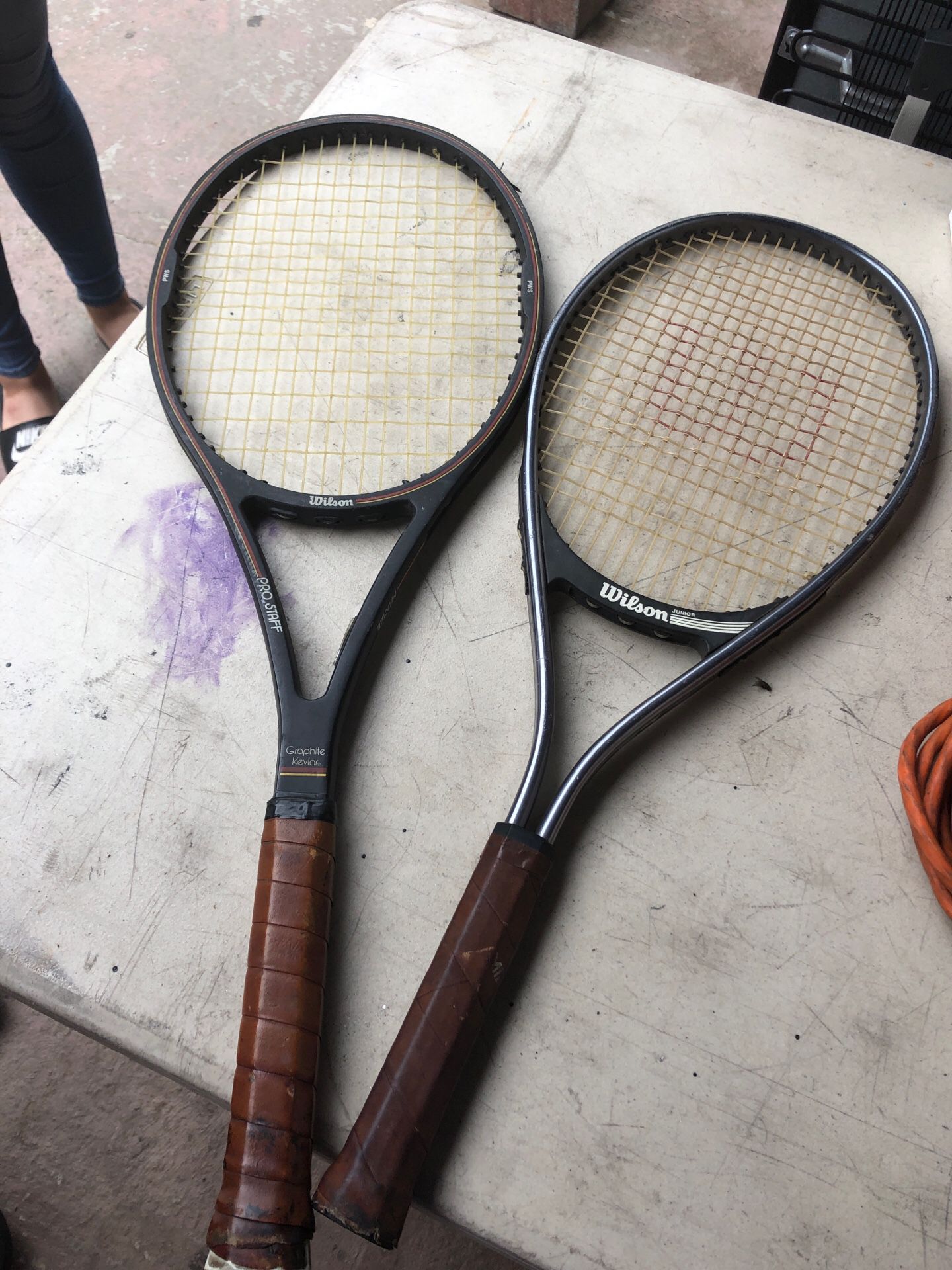 2 Wilson tennis rackets for ($30)