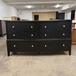 Black 6 Drawer Dresser