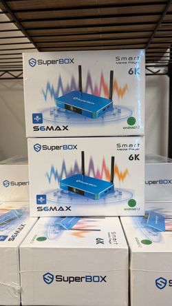 SuperBox S6 Max Streaming Media Player Android TV Box 6K Ultra HD Smart TV Device