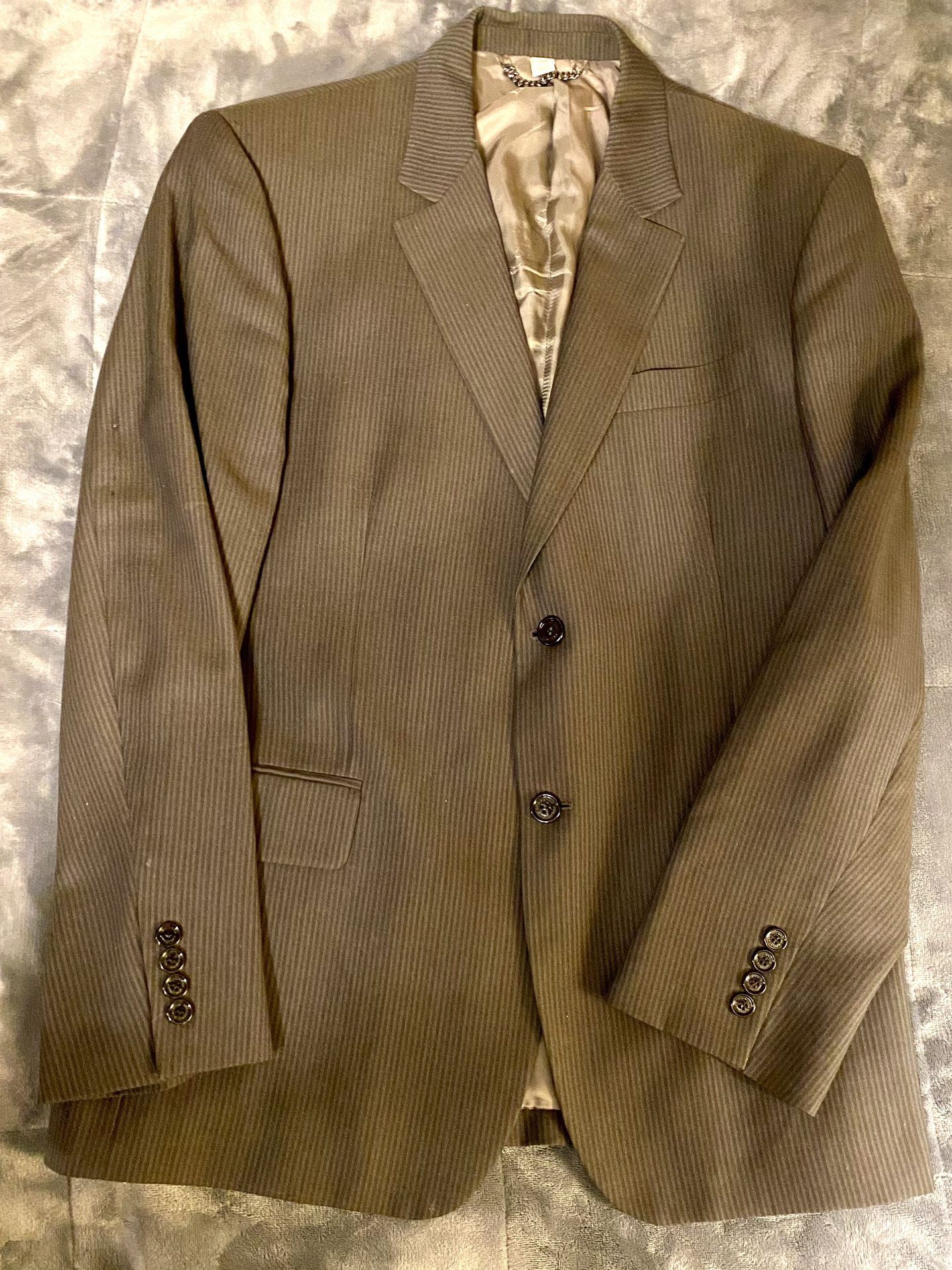Burberry London Collins 2- Button Dual Vented Gray Blazer - Size 54 - Suit Coat