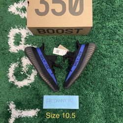 DS Brand New adidas Yeezy Boost 350 V2 Dazzling Blue - Size 10.5