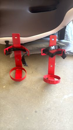 2 new fire extinguisher brackets