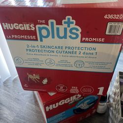 Huggies Plus Size 1 & 2