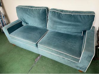 Blue Two-Seater Sofa