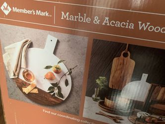 Ceramic And Wood Serving Board