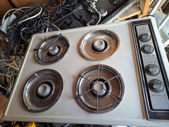4-Burner Gas Cooktop White GE