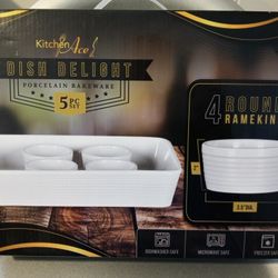 PORCELAIN BALEWARE 5pcs.  Brand New