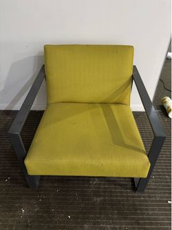 CB2 Specs Lounge Chair in Lime