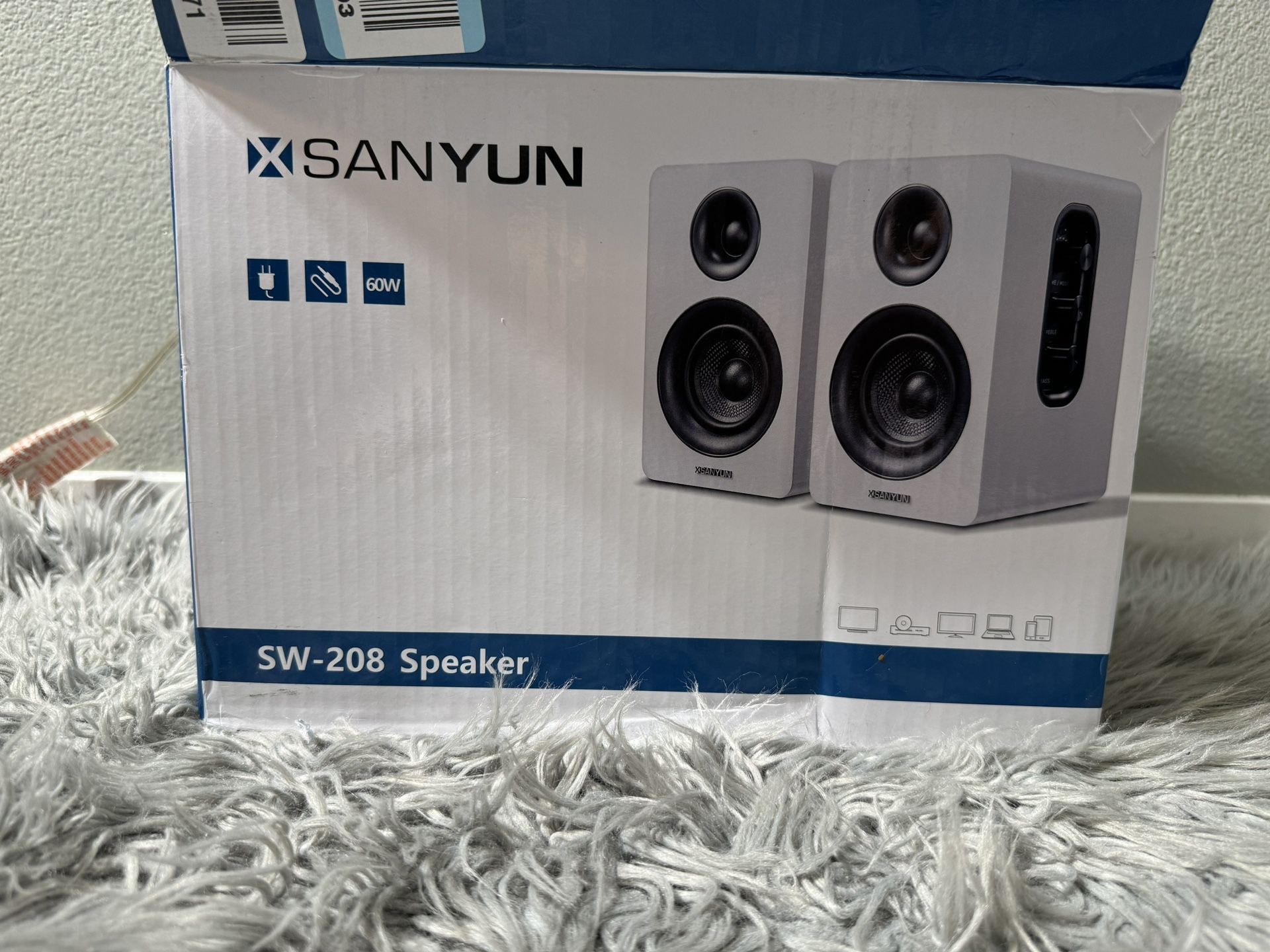 Speakers Sanyun SW208 3" Active Bluetooth 5.0 Bookshelf