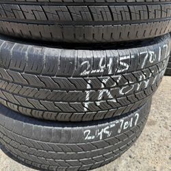245/70r17 USED TIRES IRONMAN FOR SALE SET OF 2 TIRES $100 WITH INSTALLED CASH PRICE 