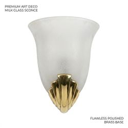 Elegant Art Deco Clam Shell Wall Sconce