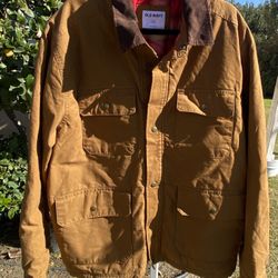 NEW WITH TAG Old Navy Men's Cozy-lined Barn Coat Jacket Size Xl Khaki Tan Flannel ** Size 2X ** $50