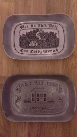 Wilton Armetale bread serving trays